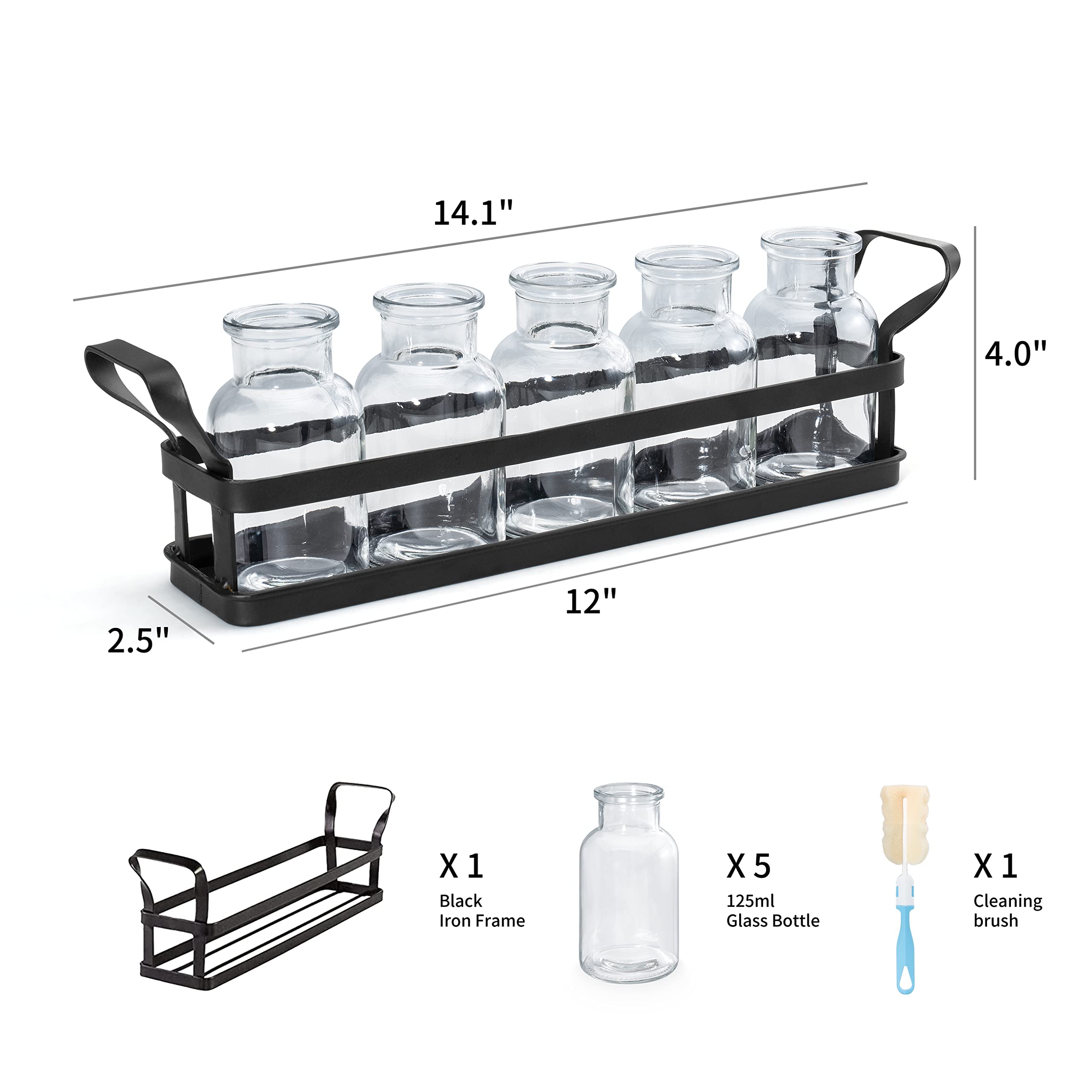 Mkono desk hydroponics vase setup suitable for home office greenery