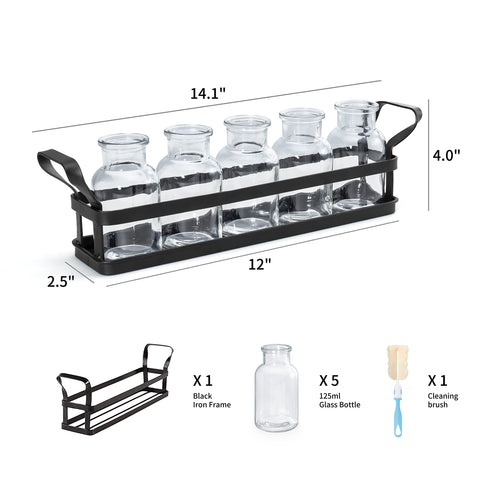 Mkono desk hydroponics vase setup suitable for home office greenery