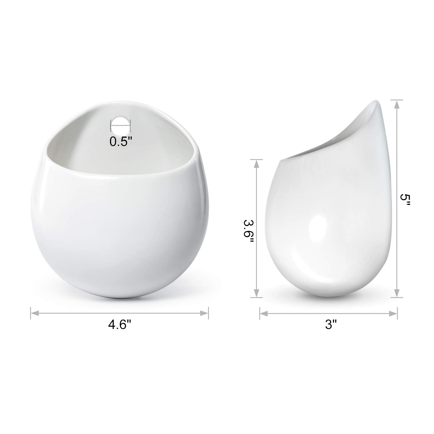 Wall-mounted planters by Mkono keep surfaces clean and stylish