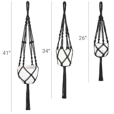 Mkono gift-ready 3-pcs hanging plant hangers for thoughtful decor gifts.