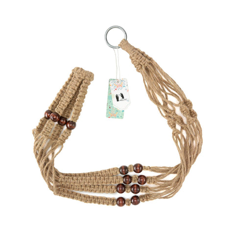 Mkono macrame gift-ready hanger, ideal for plant lovers.