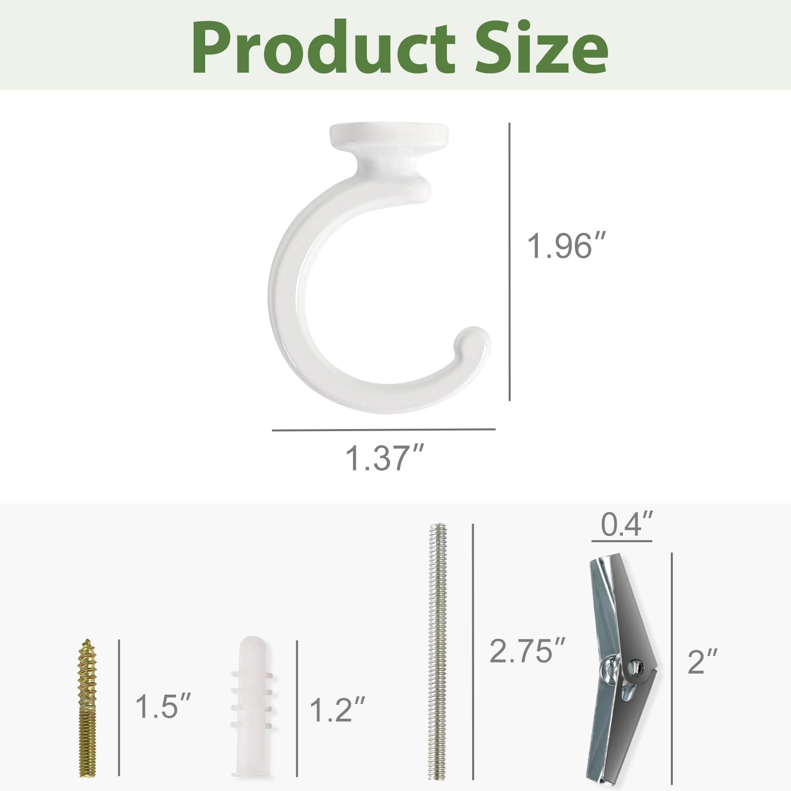 Mkono hanging hook supports plants, wind chimes, lanterns, and other decor options.