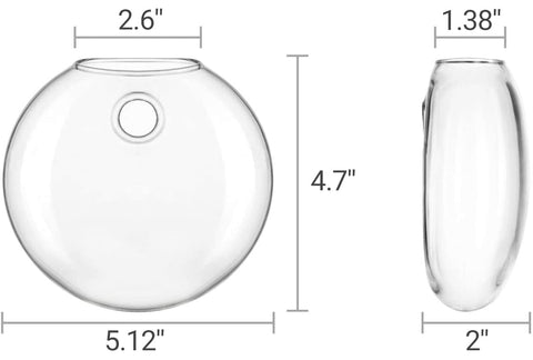 Mkono high borosilicate glass design for clear, durable daily use.