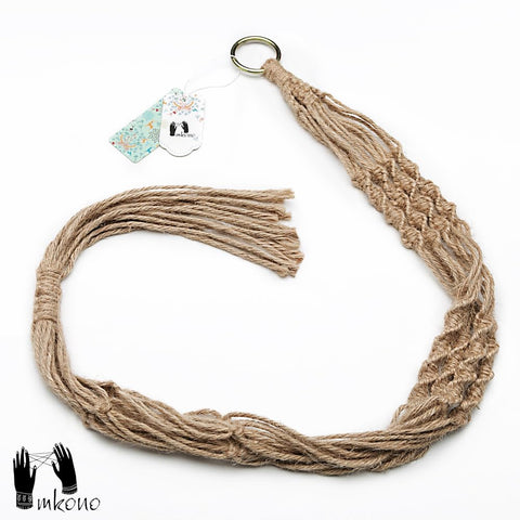 Mkono kitchen hallway planter hanger adds natural charm to vertical plant displays.