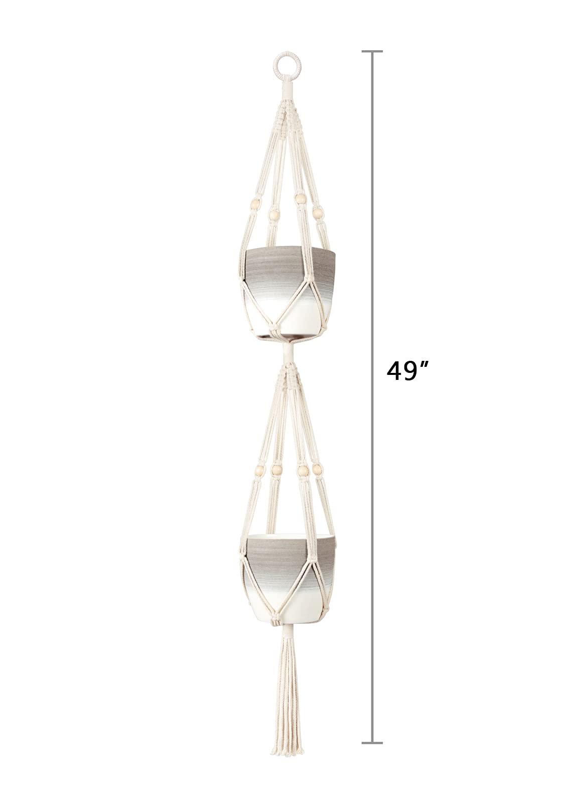 Mkono macrame hanger easy to hang and adjust
