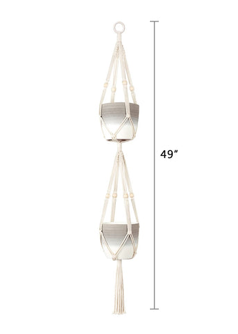 Mkono macrame hanger easy to hang and adjust