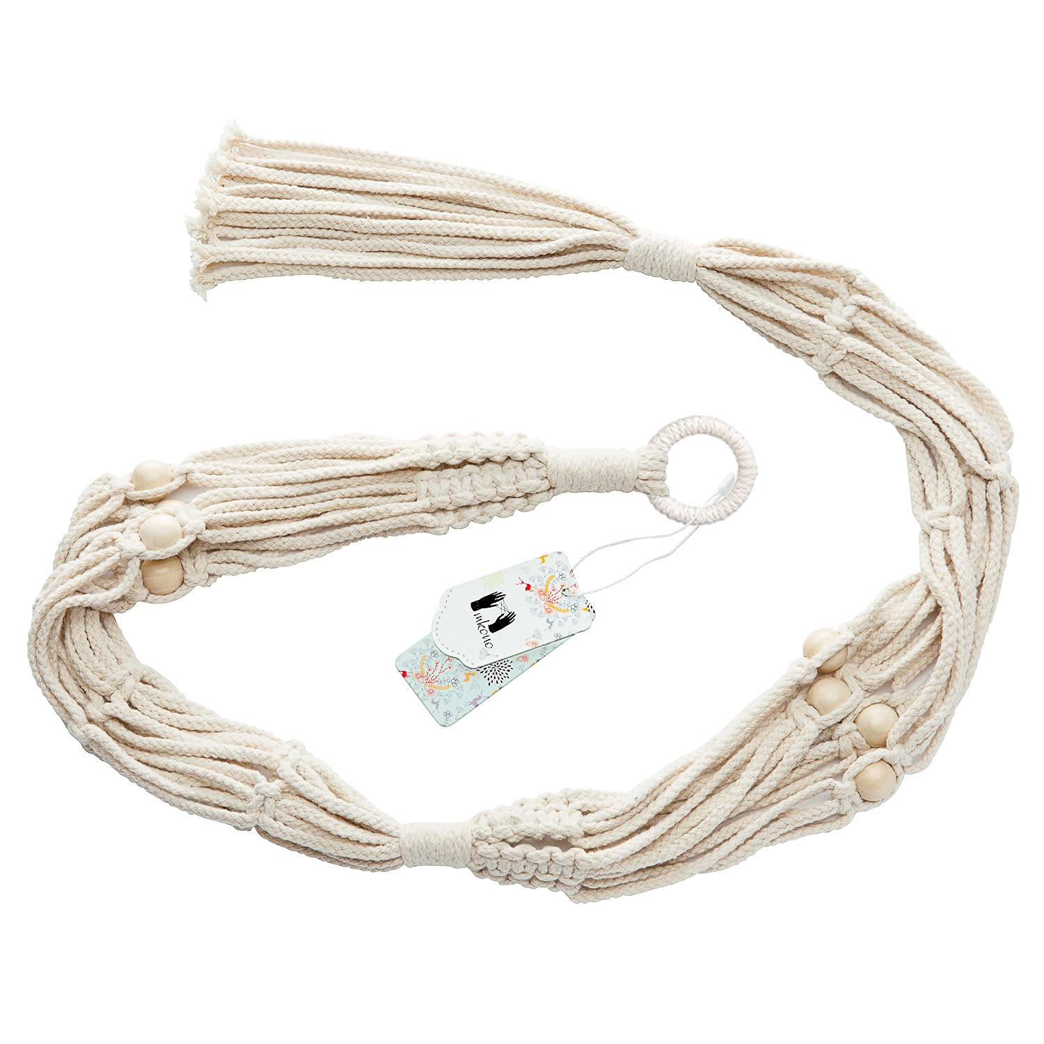Mkono macrame hanger length 49 inches for versatile placement