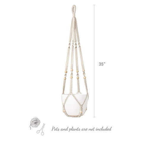 Mkono wood-bead accents add rustic charm to any setting.