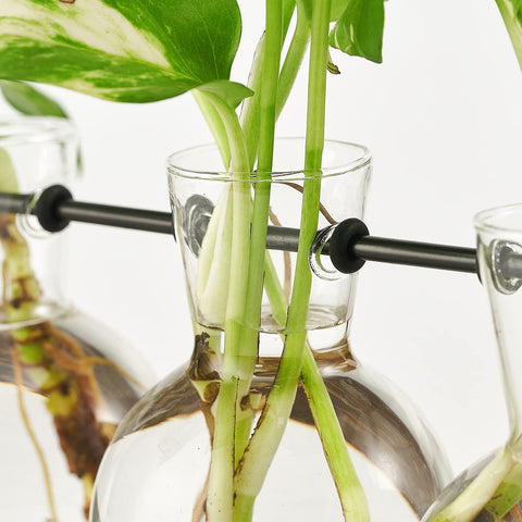 Mkono vintage-inspired rack elevates natural décor on desk, shelf, or wall