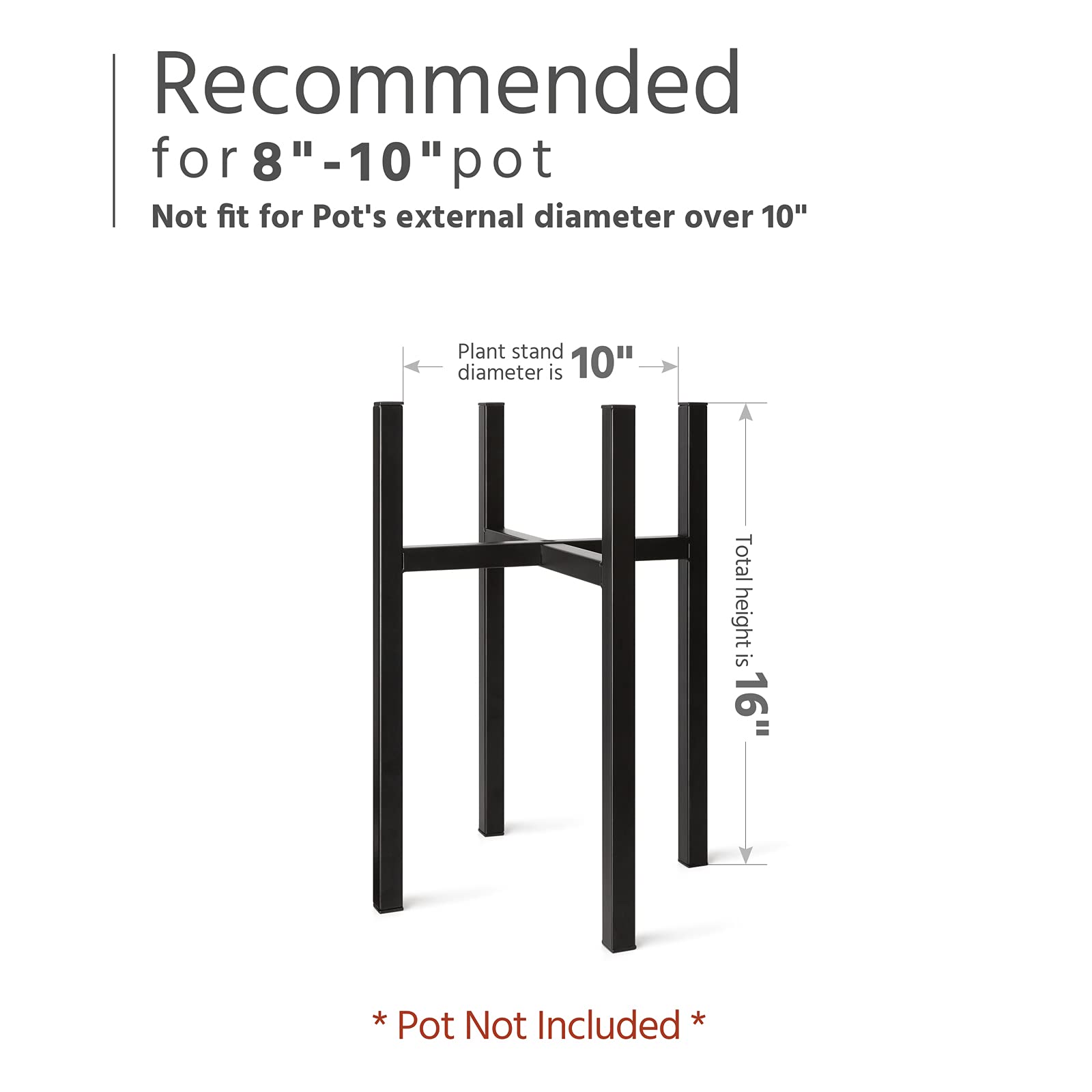 Mkono plant stand is easy to assemble for quick setup.