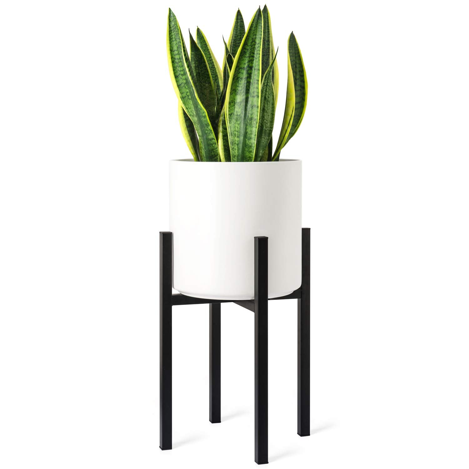 Mkono plant stand with a 16-inch height elevates your plant display.