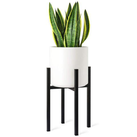 Mkono plant stand with a 16-inch height elevates your plant display.