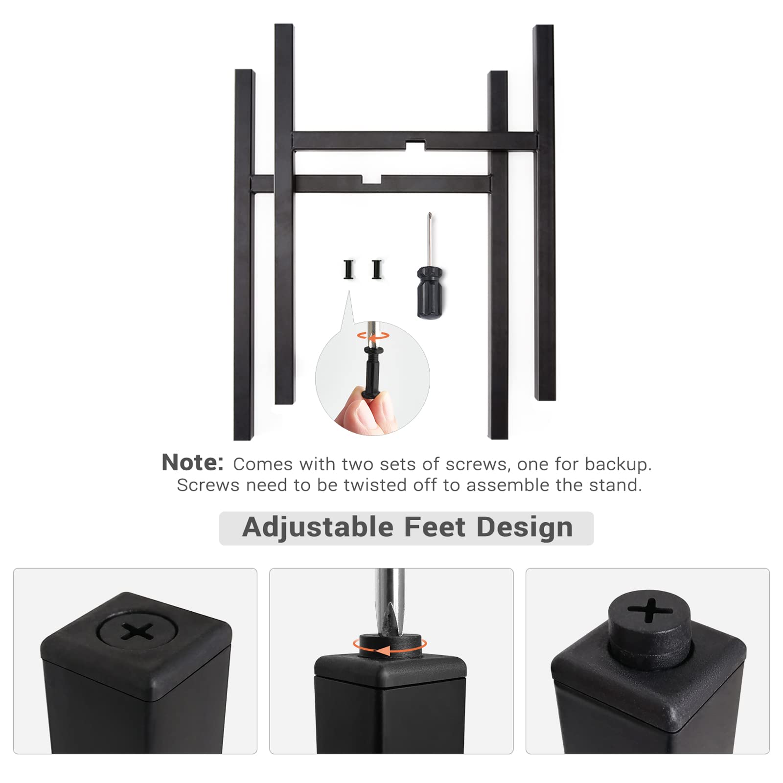 Mkono plant stand protects floors with sturdy metal construction.