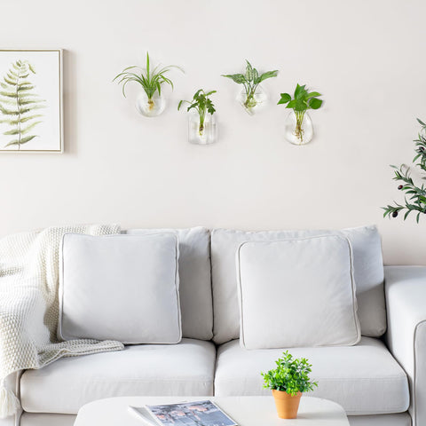 Mkono four shape wall display set offers versatile decor for indoor plants