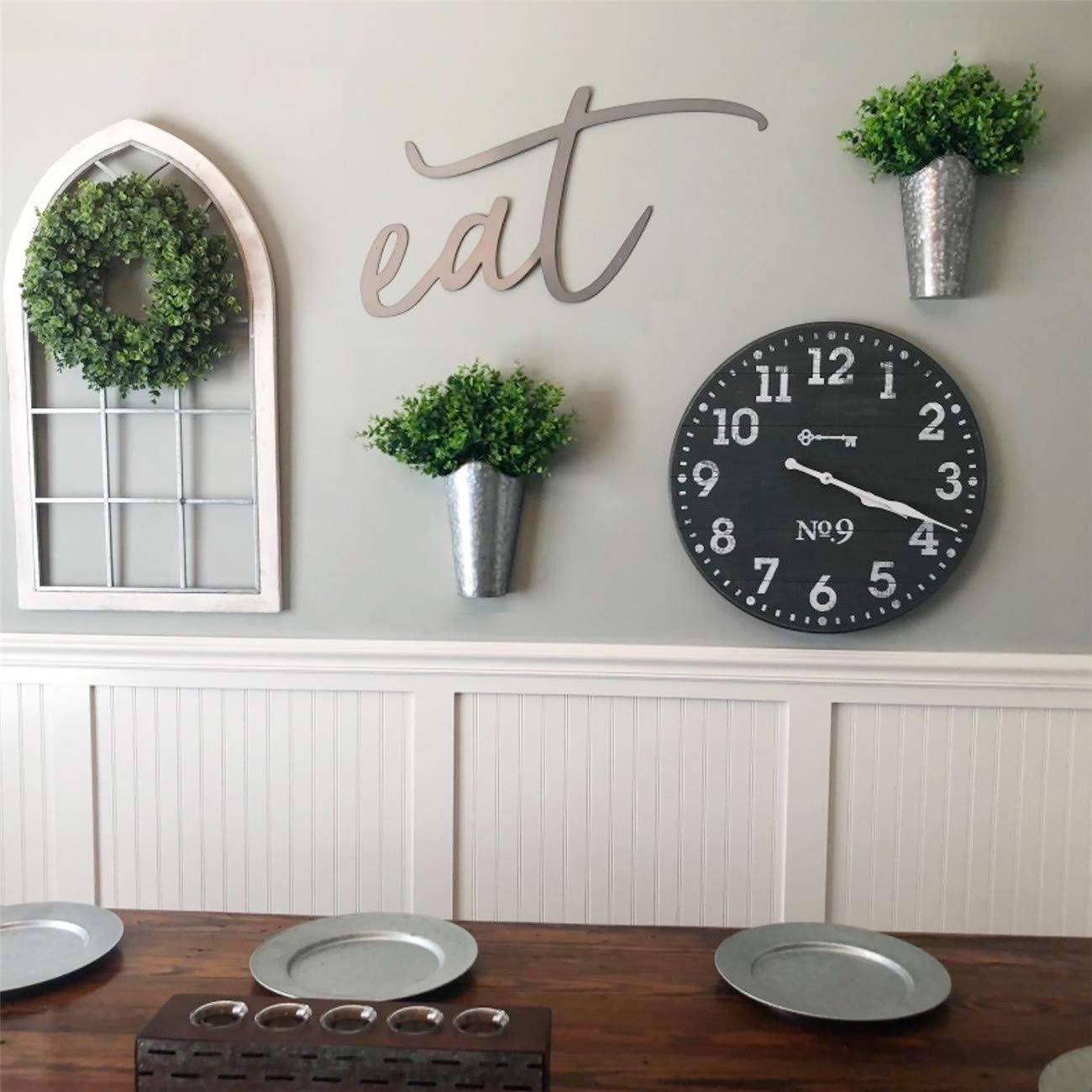 Mkono two-piece planters hang easily with included hardware