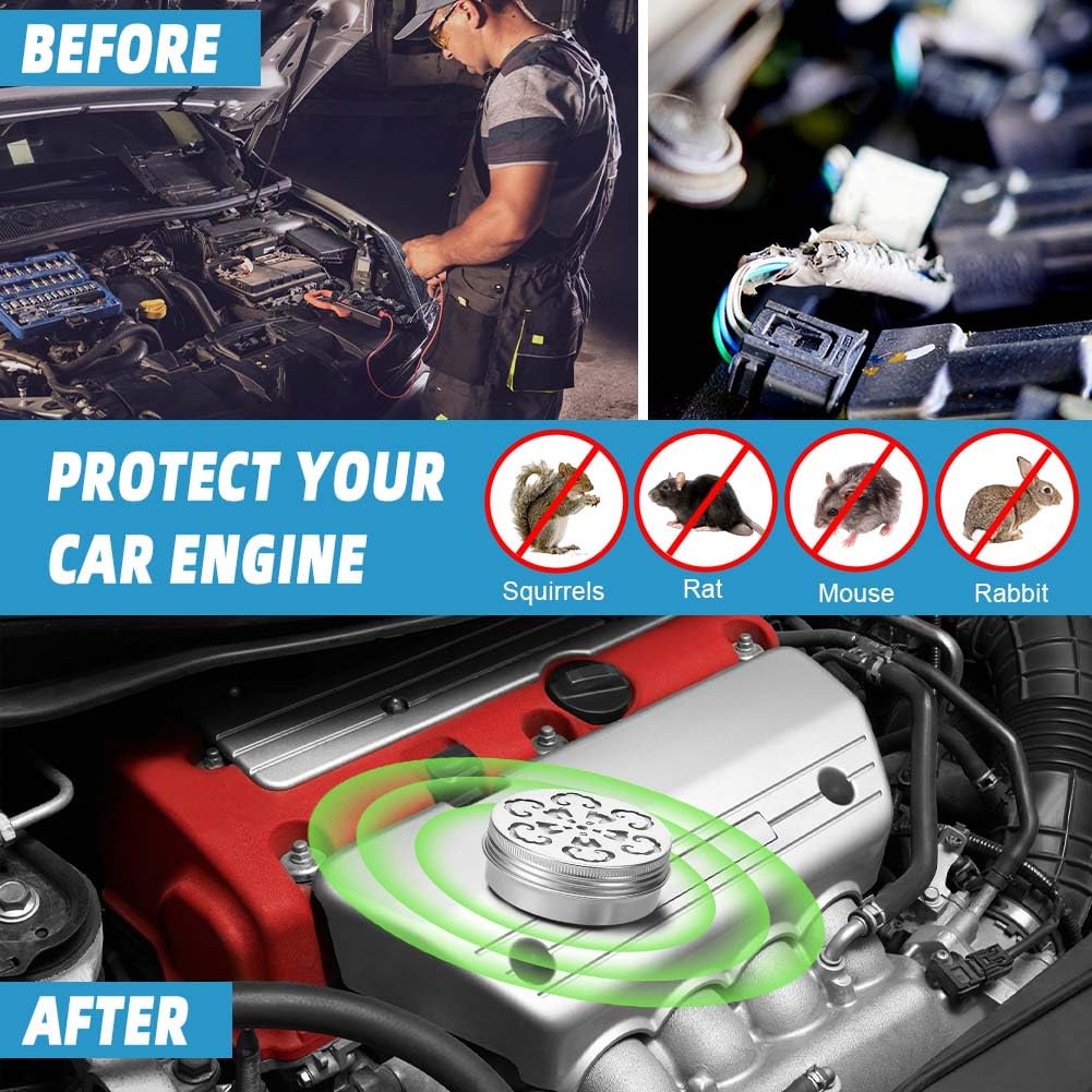 MKVBIF car mice repellent peppermint protects engine and interior spaces