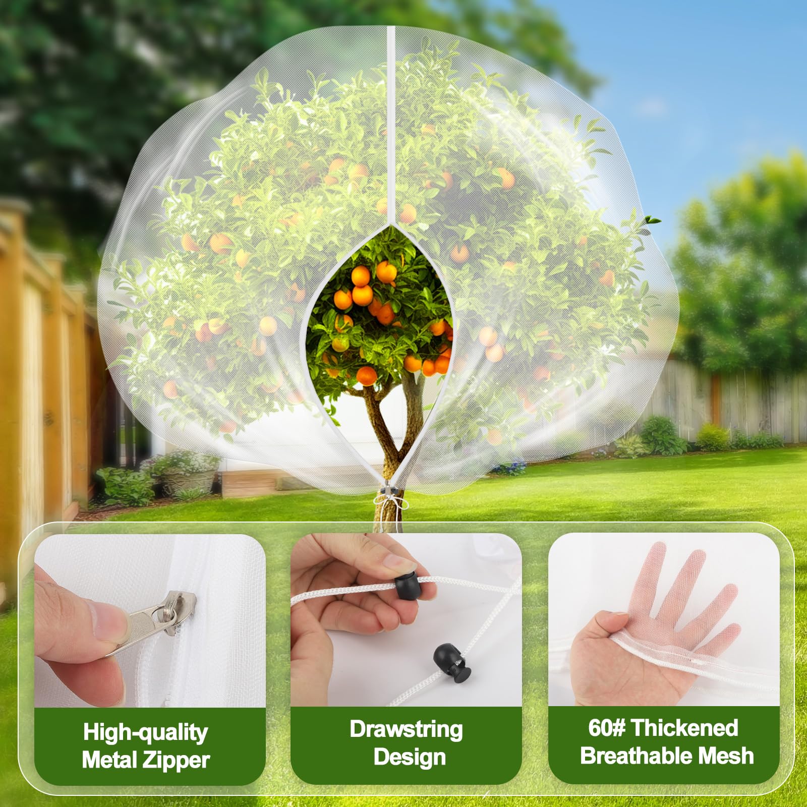 Mlhezy blueberry-netting-protection guards bushes from animals while airflow remains.