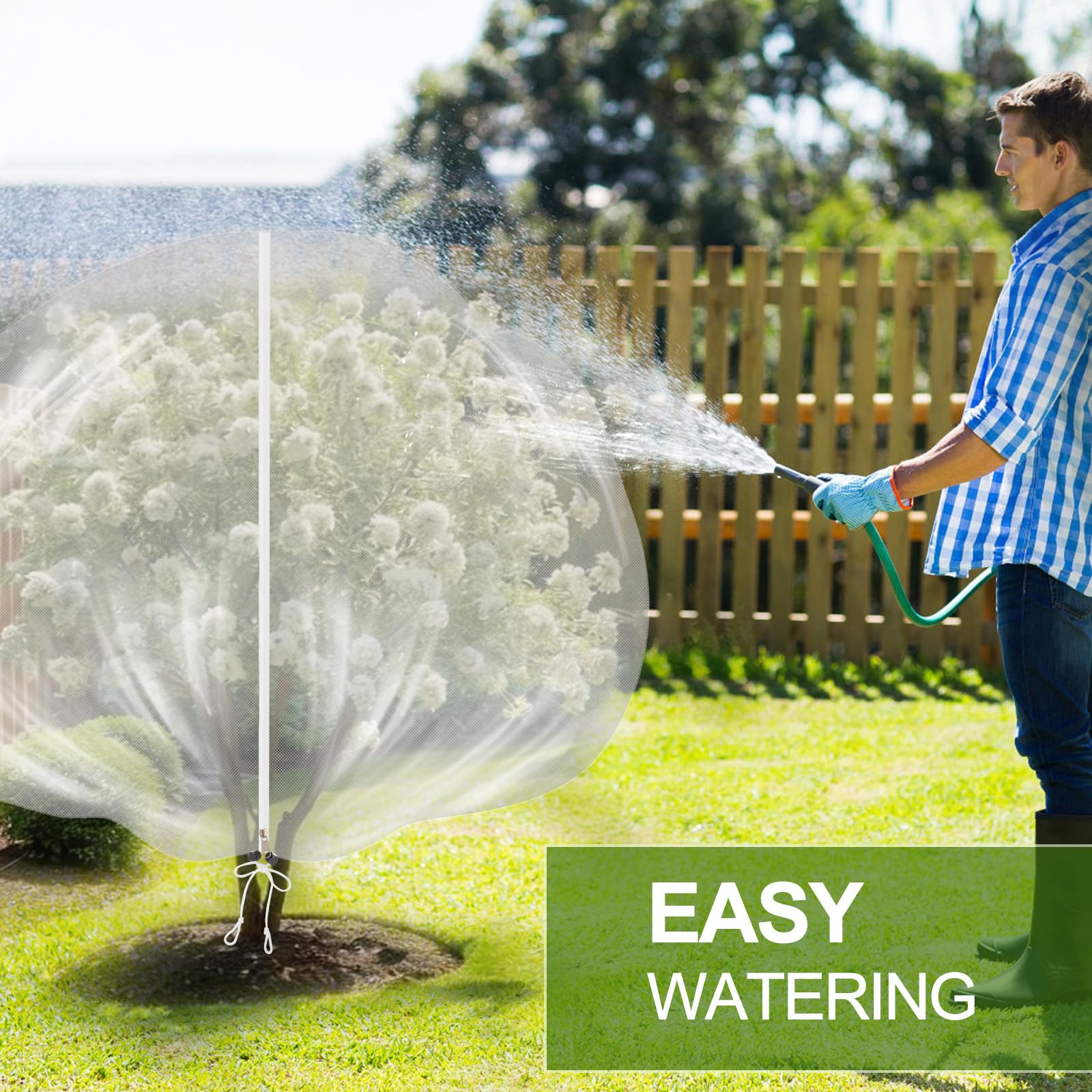 Mlhezy multi-purpose garden netting fits large shrubs and trees
