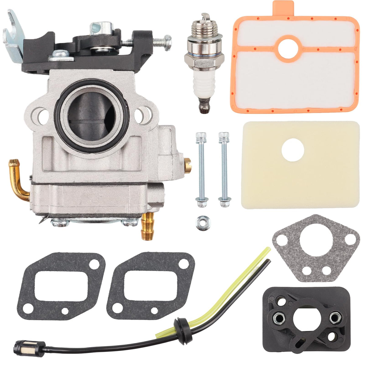 Mliong 531147180 carburetor with filter for Husqvarna 150BT improves idle stability