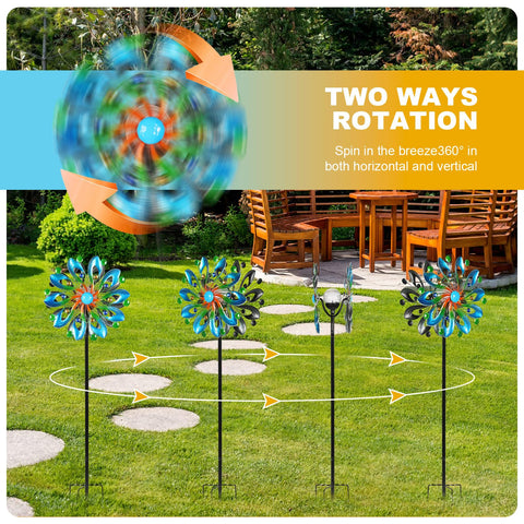 MLKNK wind spinner quick install without tools in minutes.
