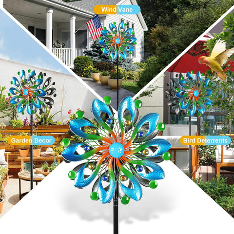 MLKNK wind spinner rust-resistant coating preserves color across seasons.