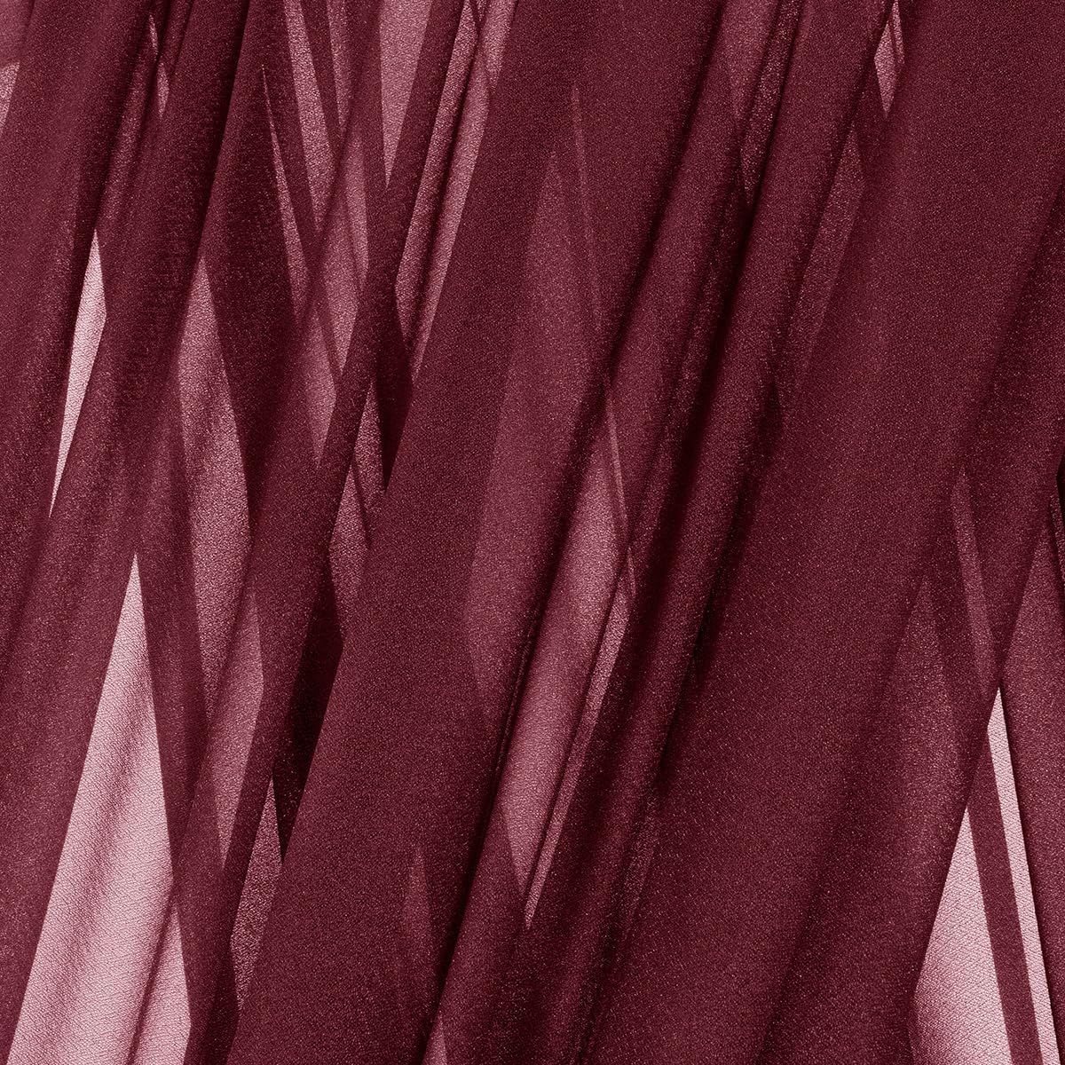 MLMC burgundy gauze drapes being machine washed for easy care