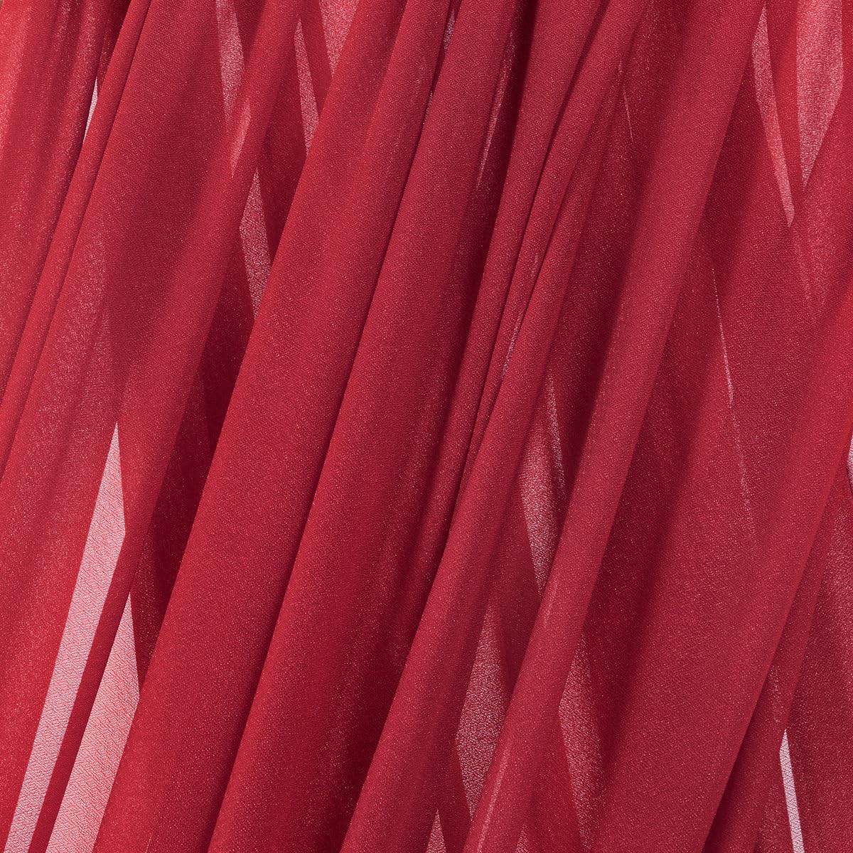 MLMC red wedding arch draping used as bridal shower backdrop and wall decor.