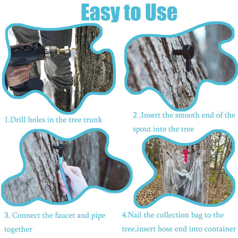 MLOLM 98 ft tubing set supports flexible maple syrup collection at home.