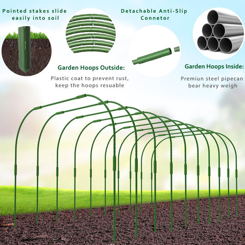 MLYKJ protection covers and netting fit snugly for frost and shade.
