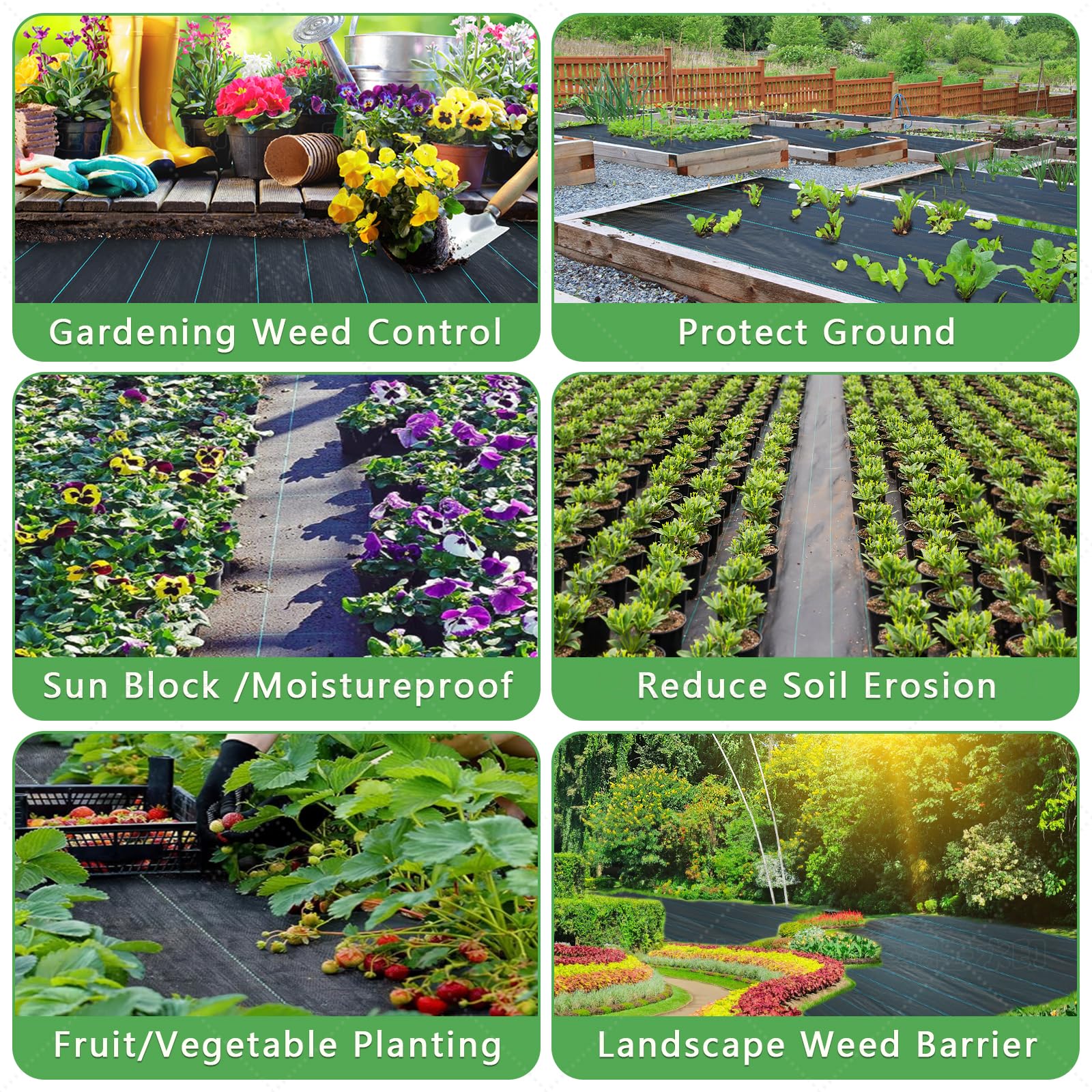 MLZPU durable fabric supports weed control while remaining light