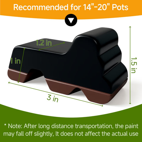 MMAIBAOLAI compact planter elevation feet keep pots steady on uneven surfaces.