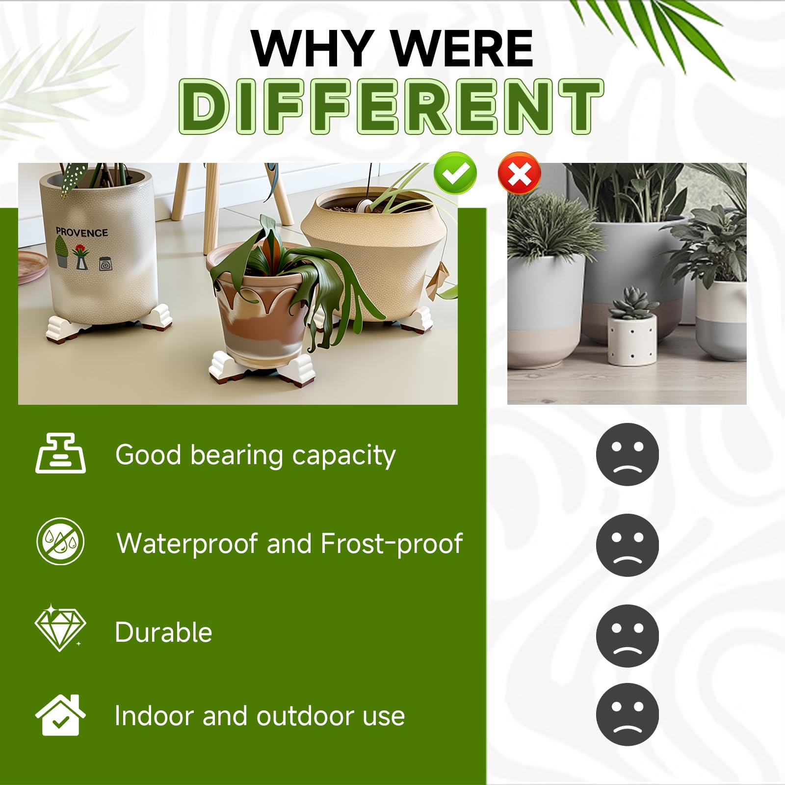 MMAIBAOLAI floor-protecting pot feet keep indoor surfaces safe.