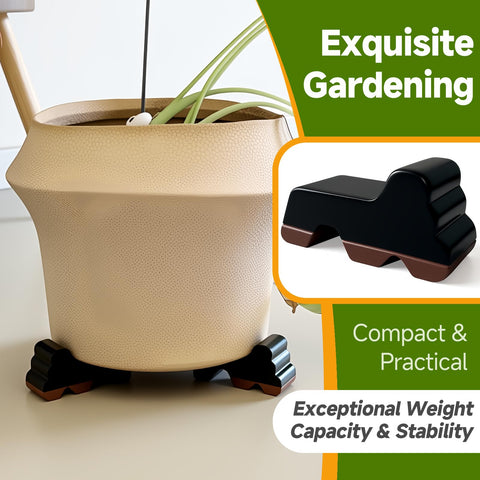 MMAIBAOLAI plant feet for large pots provide stable elevation and air flow.