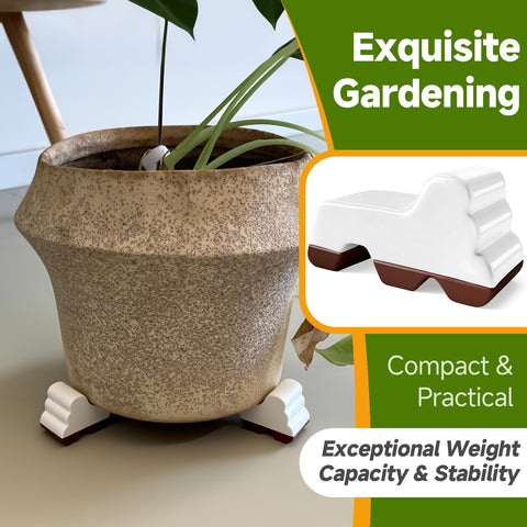 White MMAIBAOLAI pot feet pack for large containers.