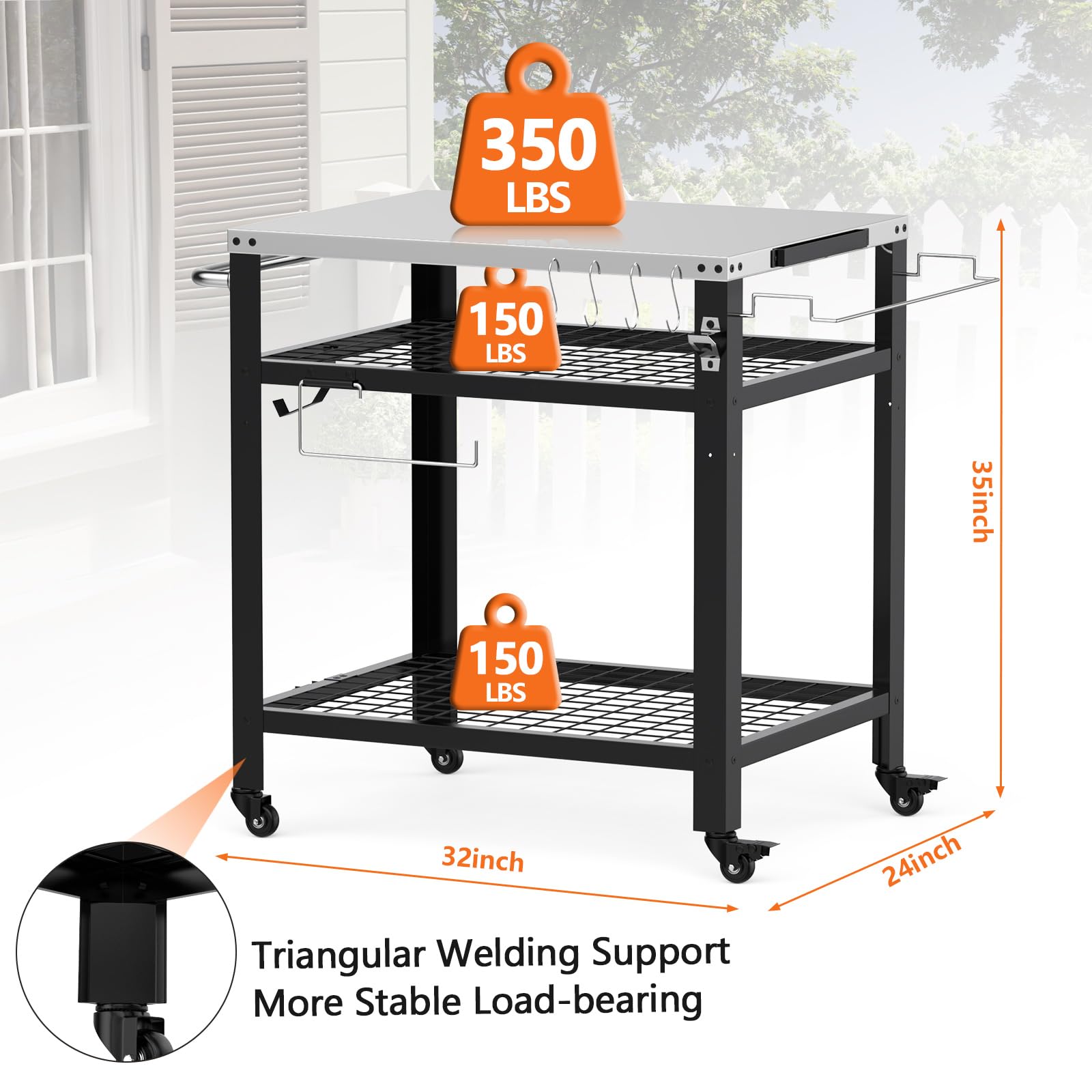 M METERXITY three-layer storage keeps tools organized