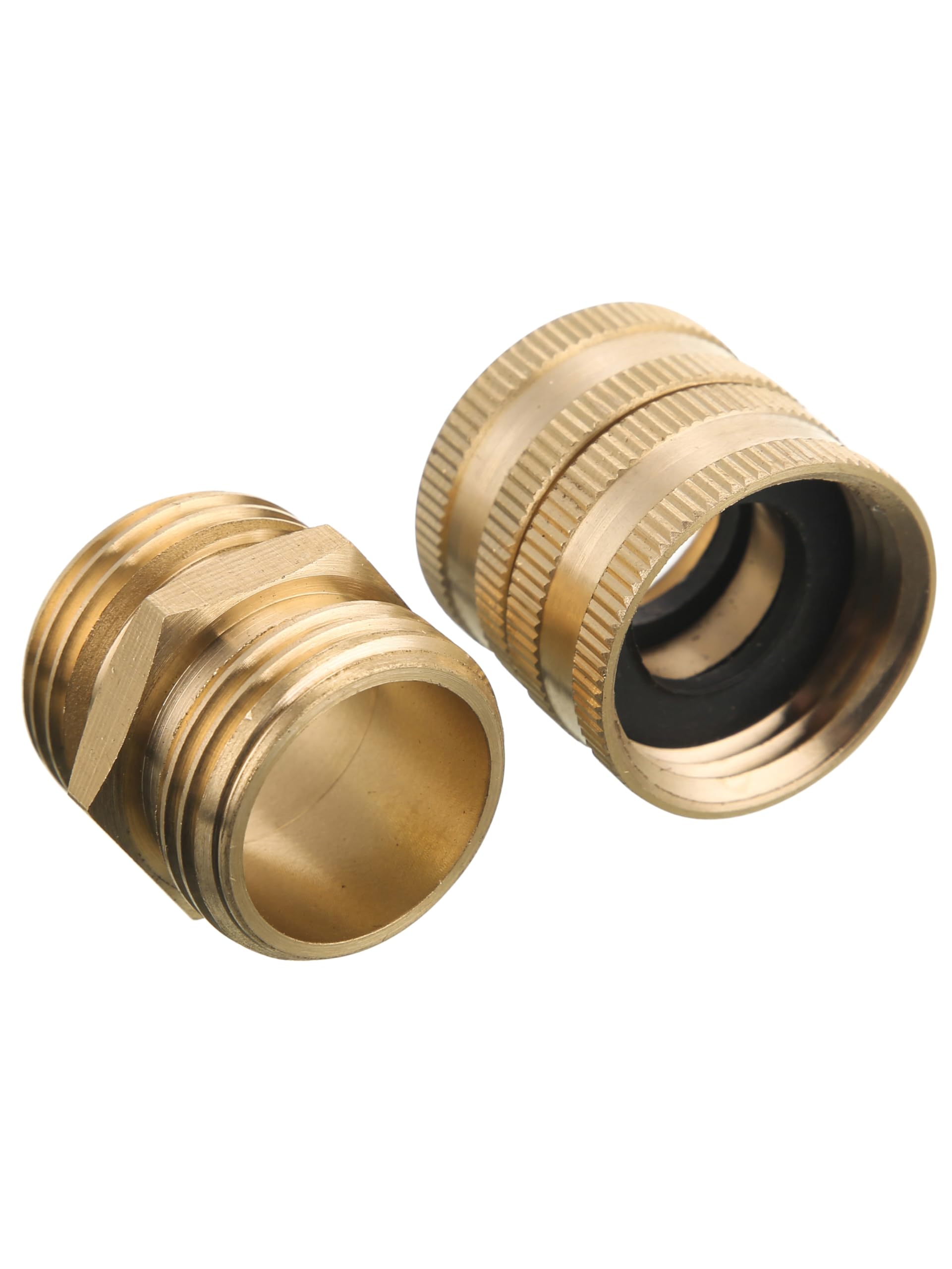 M MINGLE brass connector with double female swivel enables easy on-site adjustments.
