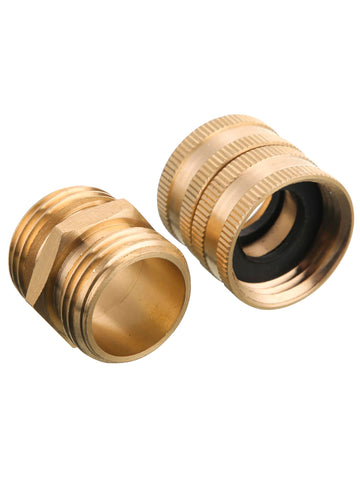M MINGLE brass connector with double female swivel enables easy on-site adjustments.