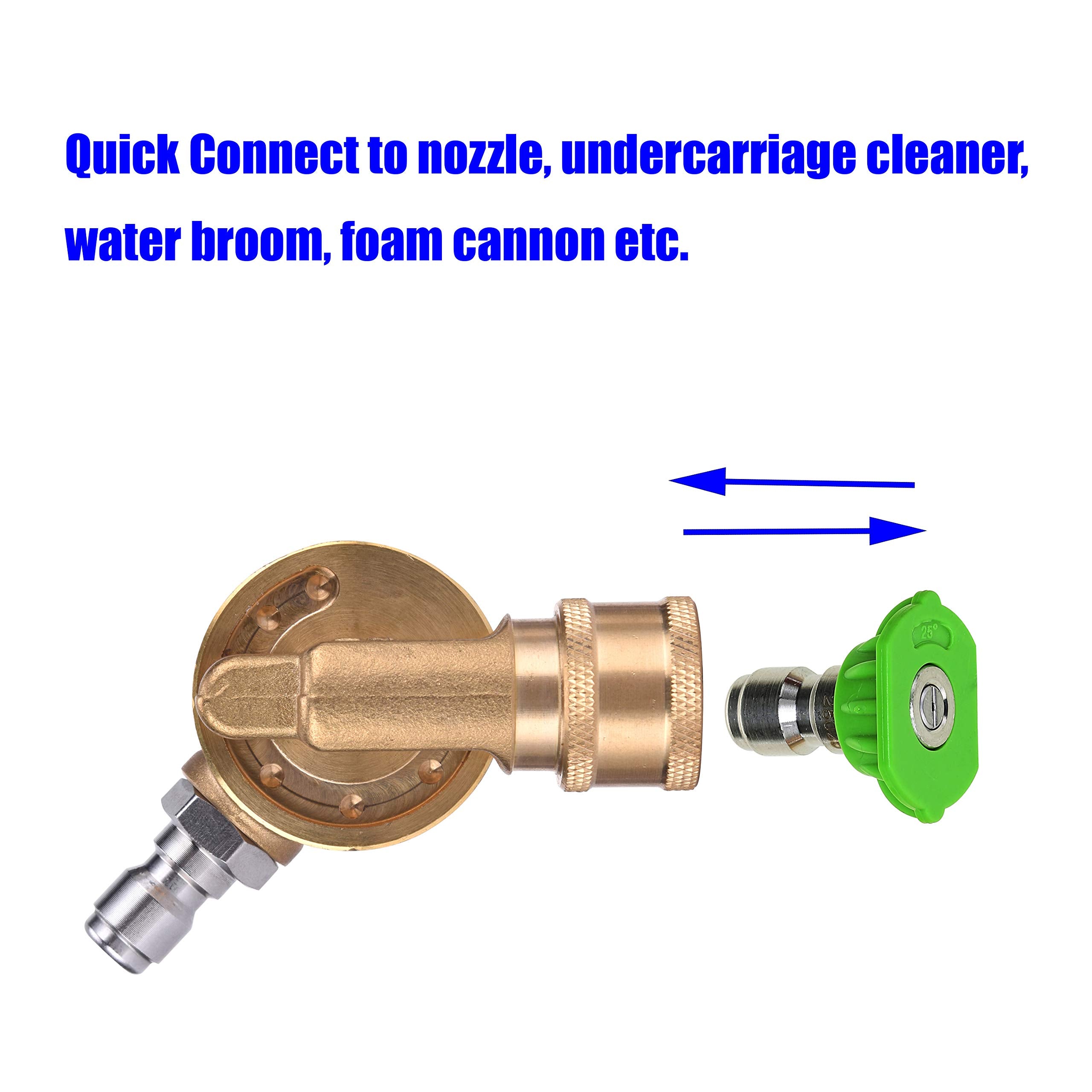 M MINGLE brass and stainless steel pivot-coupler is built to last.
