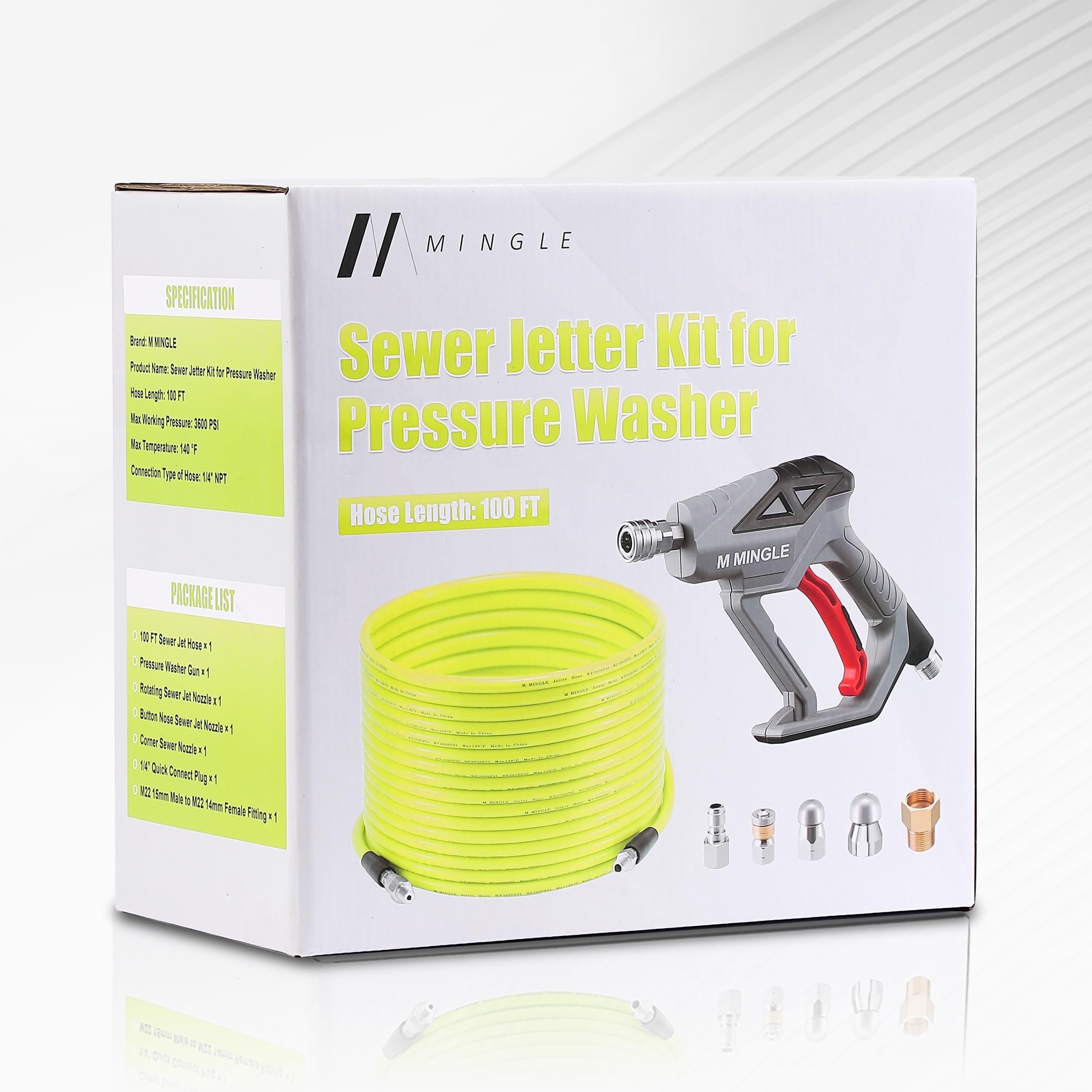 M MINGLE complete kit helps tackle household and commercial drains efficiently