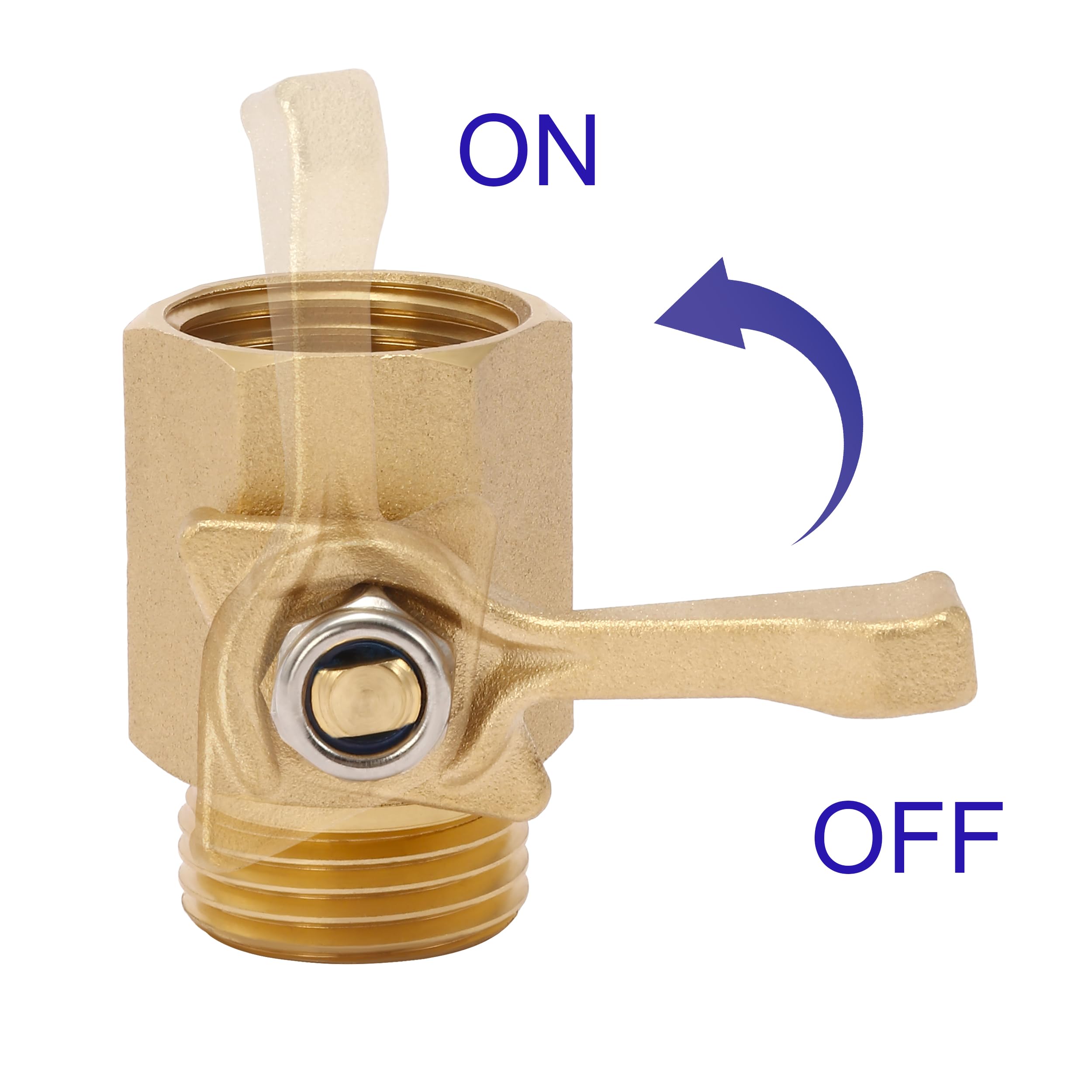 M MINGLE brass construction provides durable outdoor water control.