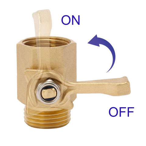 M MINGLE brass construction provides durable outdoor water control.
