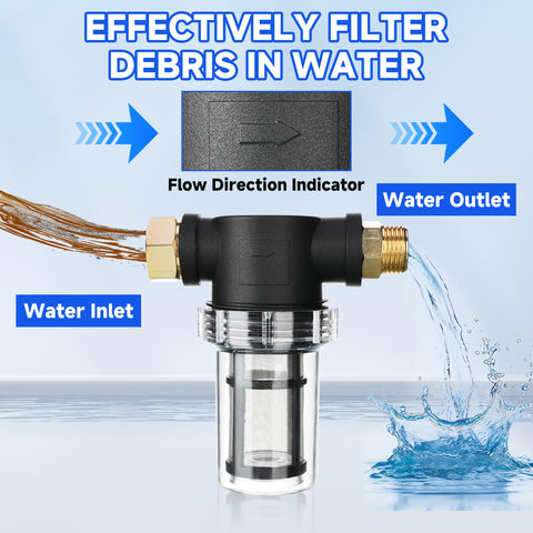 MMINGLE garden hose filter pack supports multi-scenario filtration needs.
