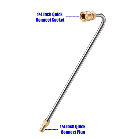 MMINGLE gutter cleaner attachment with 13-inch reach for ground-based cleaning