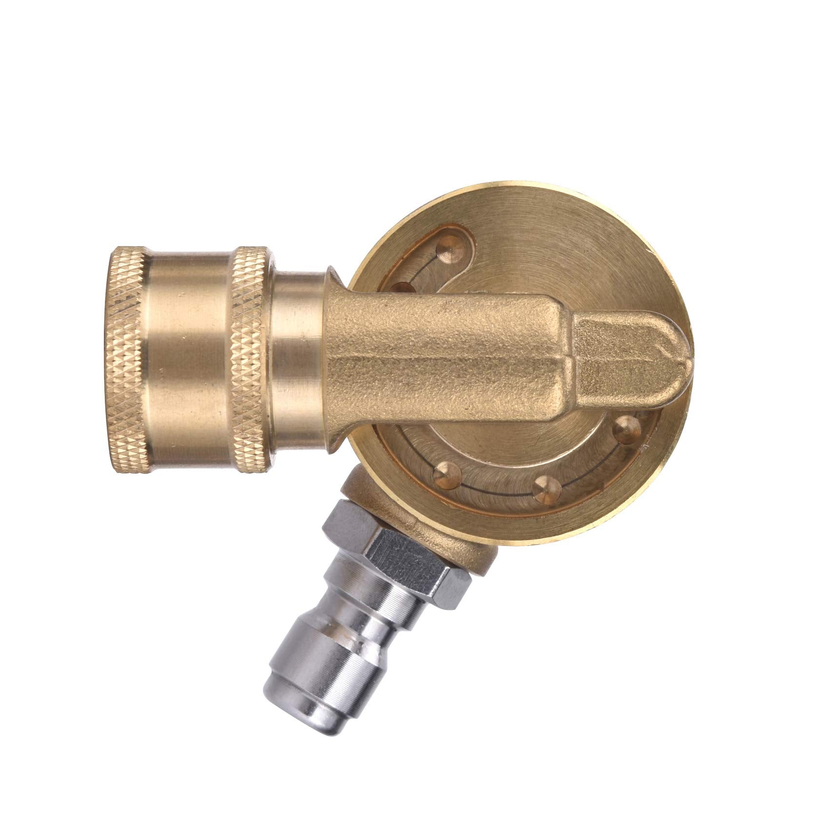 M MINGLE gutter cleaner attachment with pivot enables easy gutter cleaning.