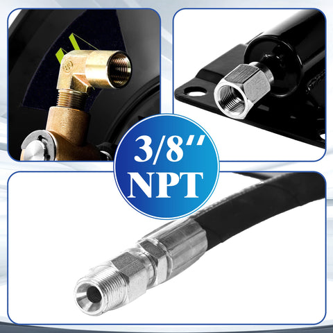 M MINGLE wall-mount reel saves space and keeps hoses ready for use.