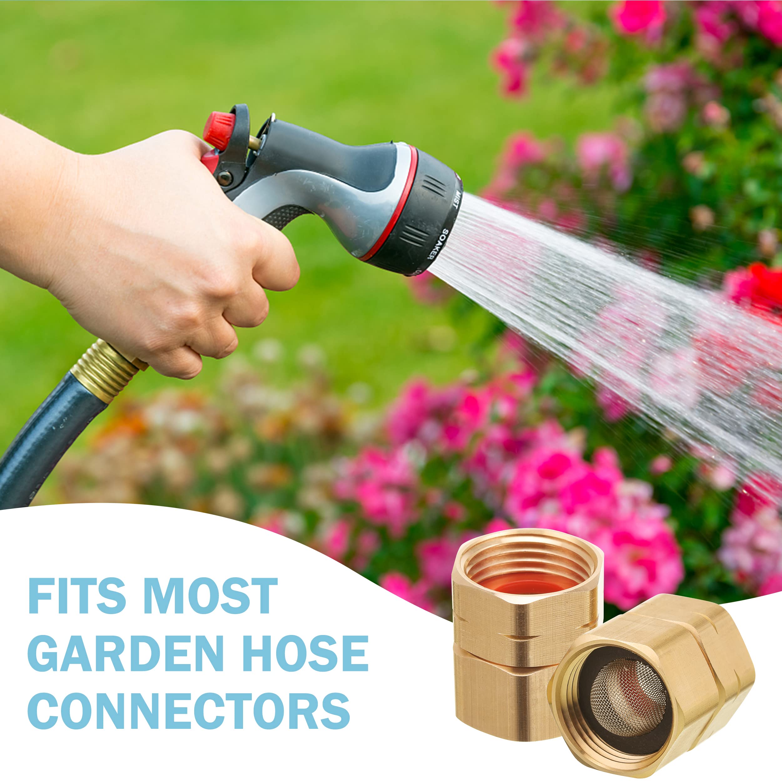M MINGLE hose washers and filter pack helps keep debris out for smoother operation