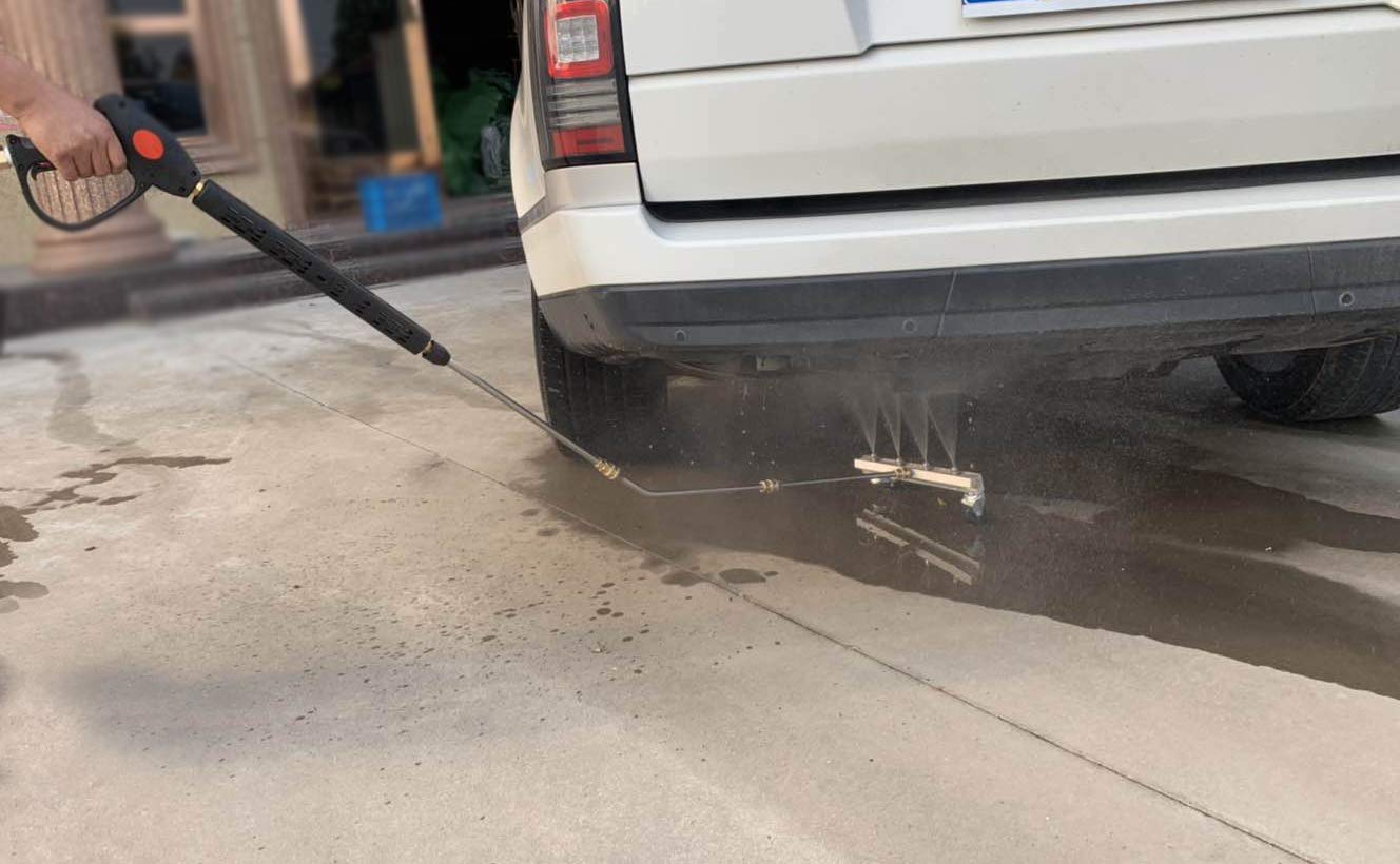 Works with hot or cold water washers for versatile undercar cleaning tasks.