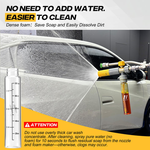 M MINGLE foam level control lets you dial foam versus water for tasks.