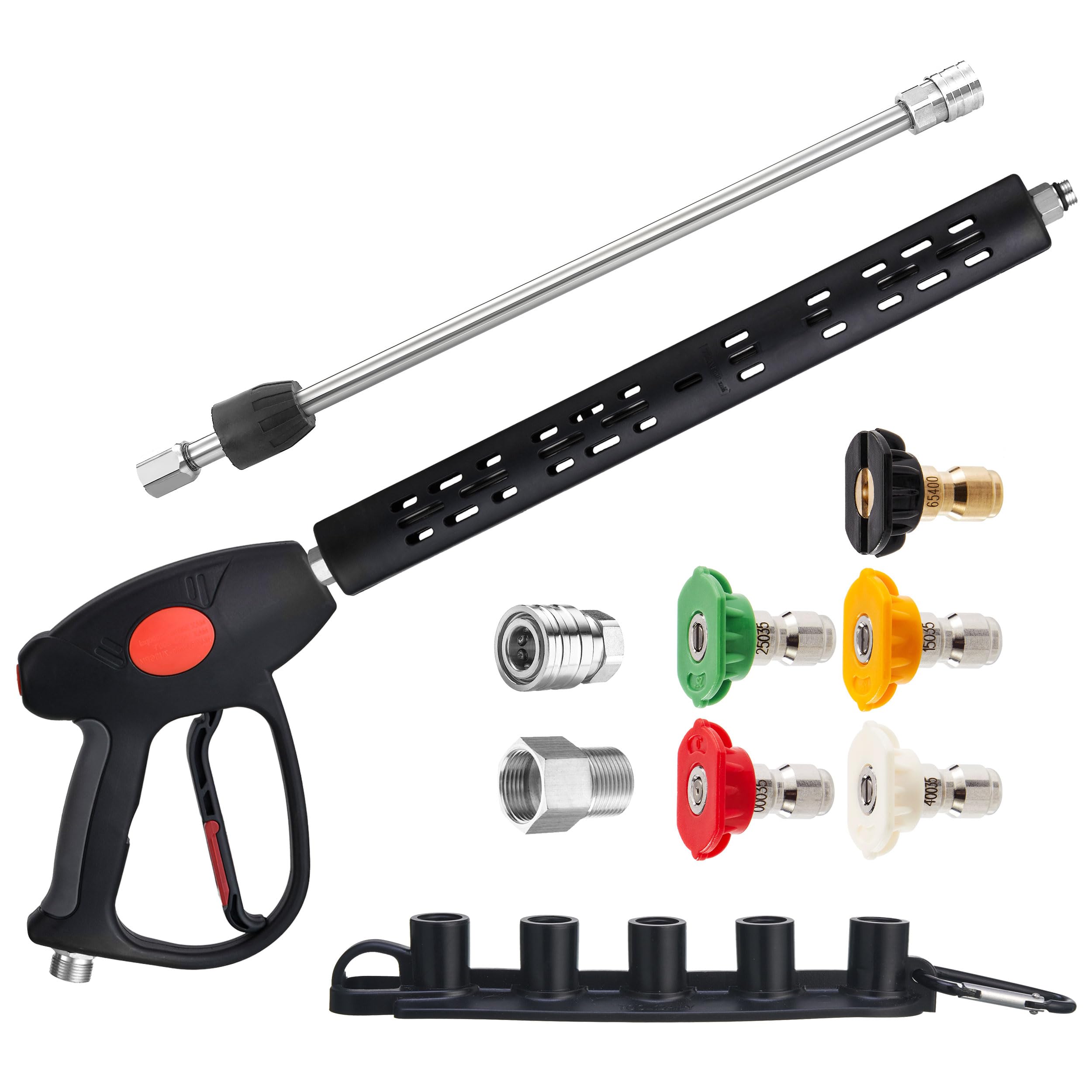 MMINGLE replacement pressure washer gun with extension wand for extended reach and precise cleaning.