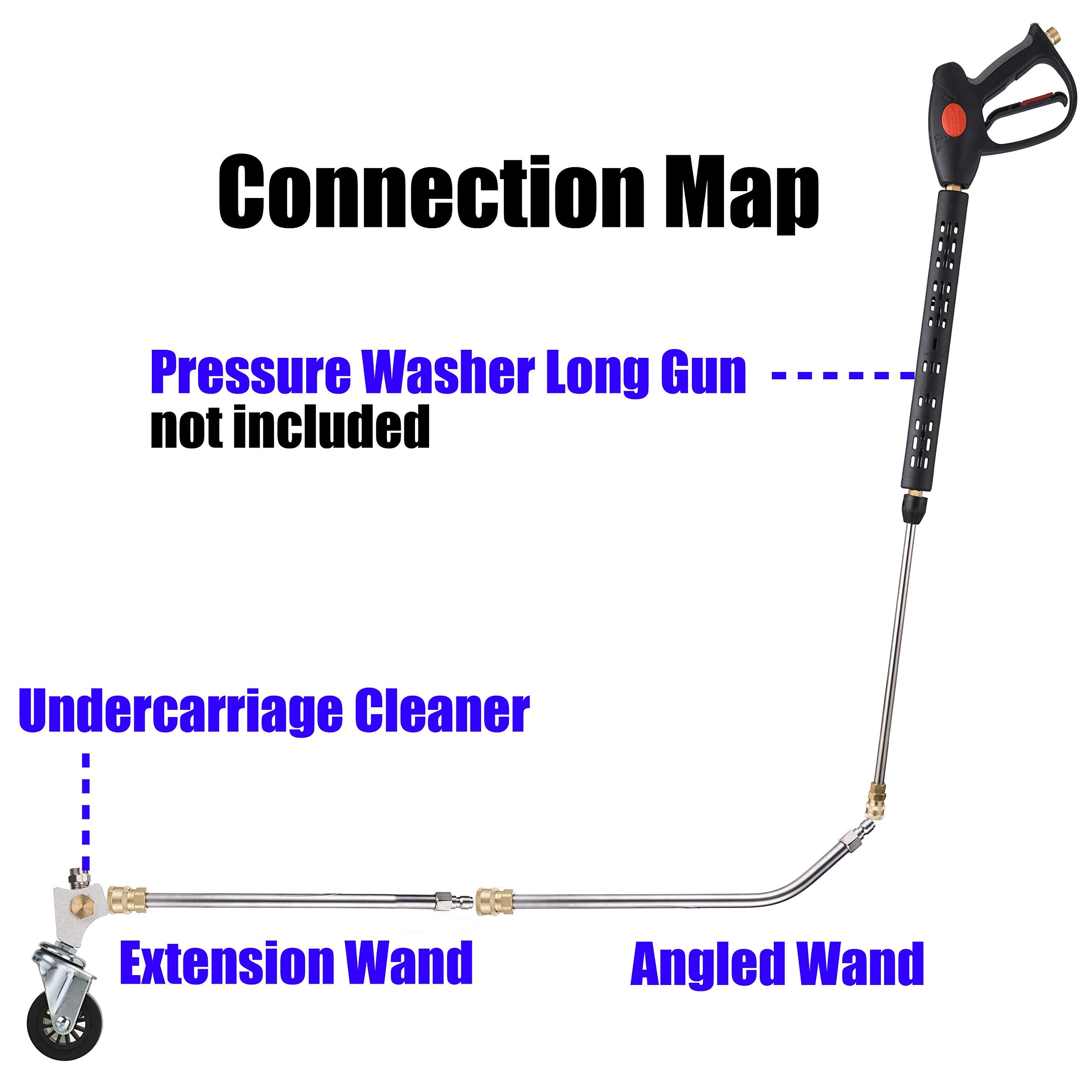 Straight extension wand 13.5 inches extends reach for hard-to-access areas.
